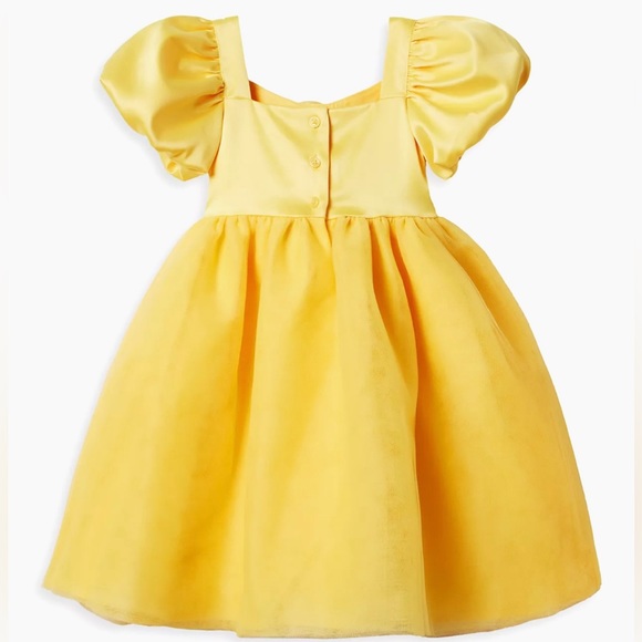 Janie and Jack Disney Princess Belle Satin Dress - Picture 2 of 5